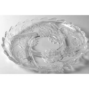 Chrysanthemum 13" Round Sectional Server by Crystal Clear Industries